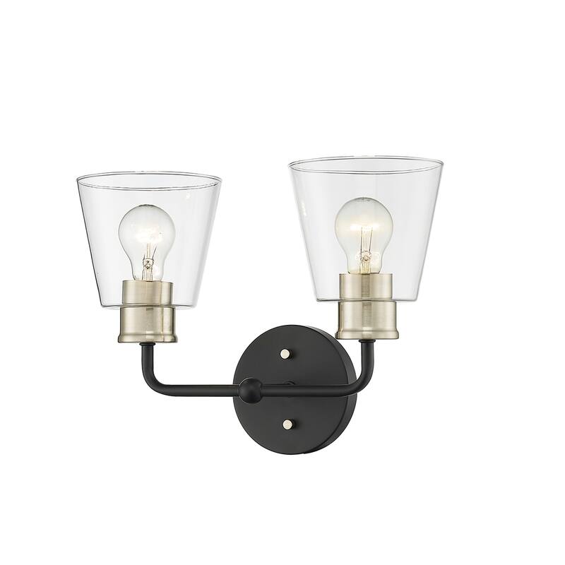 Millennium Lighting Cameron 2 Light Vanity Light with Clear Glass Shades