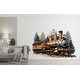 preview thumbnail 3 of 10, Train Wall Decal Train Wall Sticker Train Art Train Wall Vinyl Wall Decal