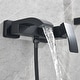 preview thumbnail 14 of 17, Solid Brass Wall Mounted Roman Tub Faucet with Handheld Shower Head