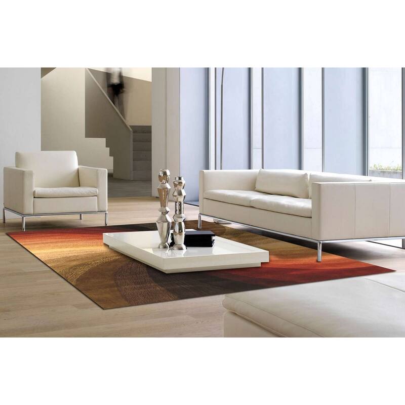 Home Decor EORC Hand-Tufted Wool Swirl Rug, Multicolored Vibrant & Stylish Area Rug for Adding Playful Elegance to Your Living