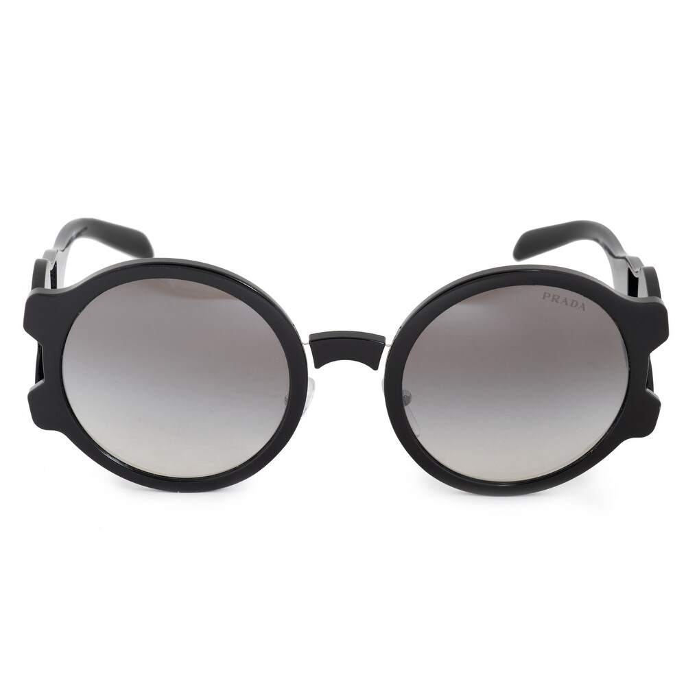 prada round sunglasses black