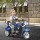 preview thumbnail 1 of 27, 6V Powered Toddler 3 Wheel Motorbike Ride On Toy with Horn and Headlight - 36" x 19" x 25" Blue