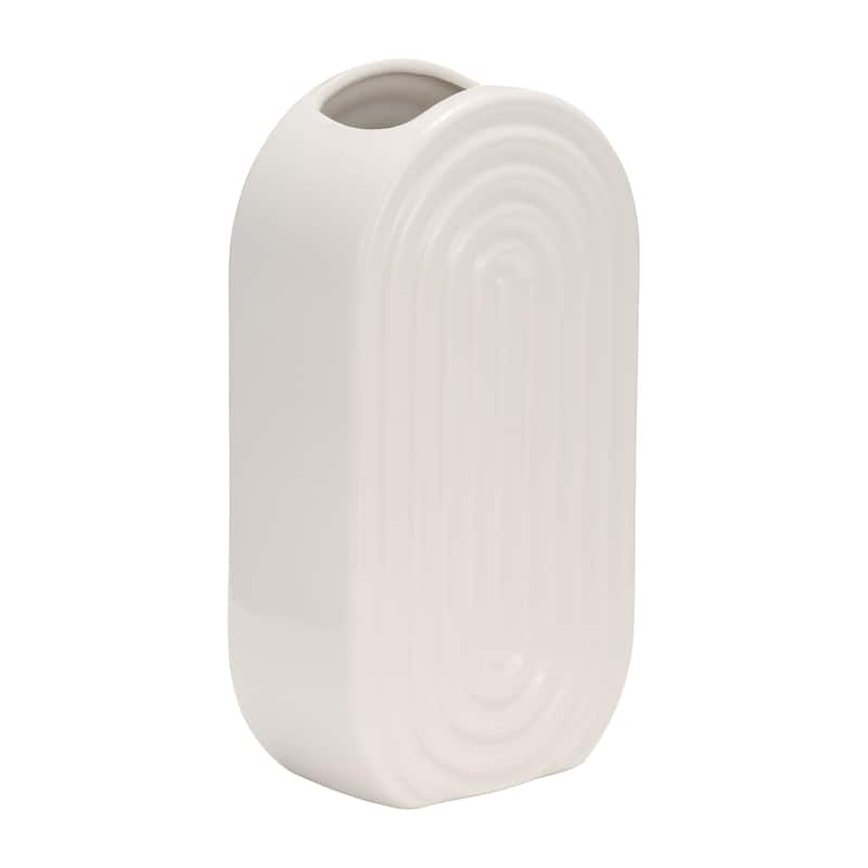 Sagebrook Home Elegant Ceramic Vase, Contemporary Design for Modern Decor