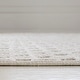 preview thumbnail 10 of 23, JONATHAN Y Sofia High-Low Modern Minimalist Checkered Monotone Ivory/Cream Indoor/Outdoor Rug
