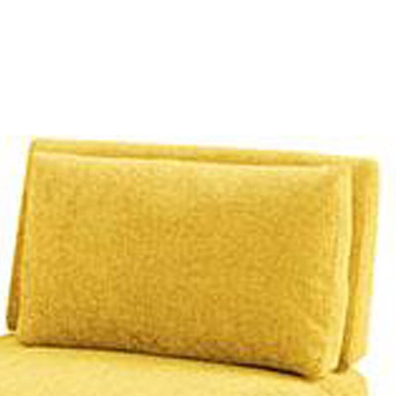 Stavan Modular L Sectional Sofa Set, Yellow Chenille, Adjustable Backs