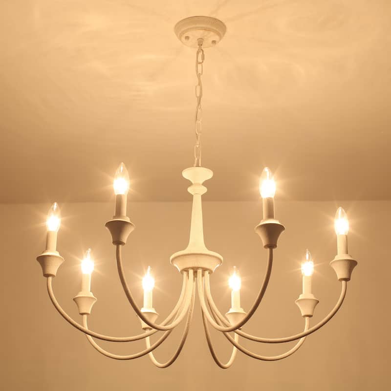 8-Light 28.34 in. Traditional Chandelier for Kitchen Living Room