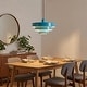 preview thumbnail 32 of 32, Industrial Adjustable Chandelier 1-Light Pendant Light with 3-Layer Metal Shade, Vintage Hanging Lamp for Living Room