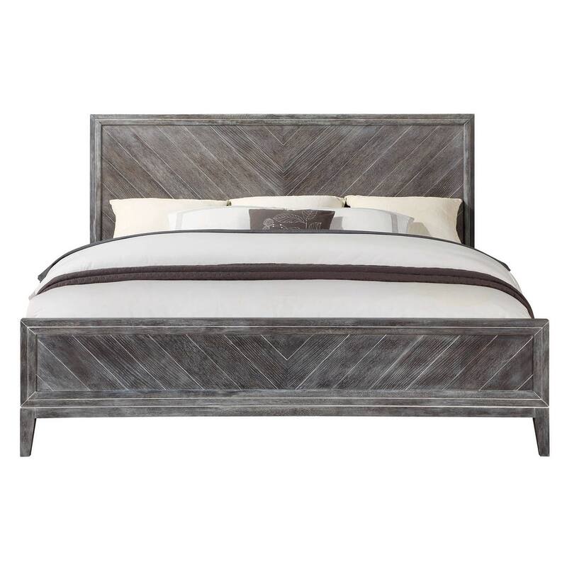 SAFAVIEH Couture Almira Wood Bed - Grey - King