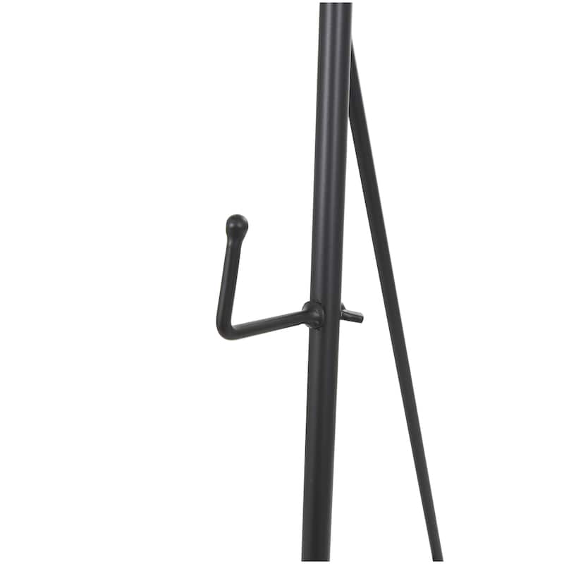 Metal Scroll Adjustable 3 Tier Display Easel with Chain Support and Swirl Finial - Black or Gold - Roche River Decor