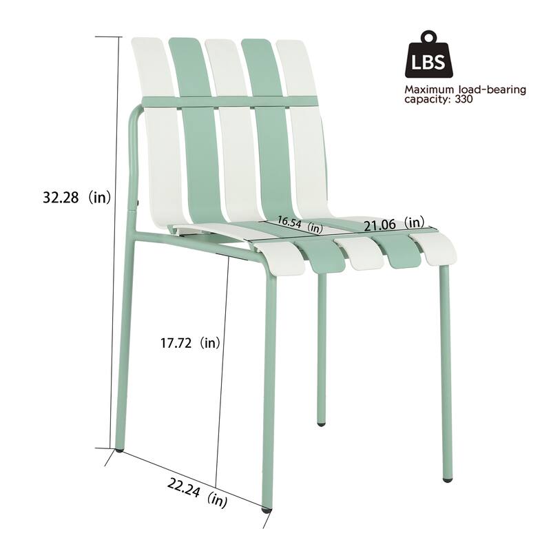 4-Pack Modern Block Chairs