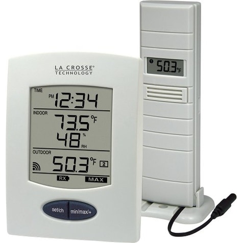 "La Crosse Technology LCR9029UITCBPW La Crosse Technology WS-9029U Wireless Weather Station with Digital Time"