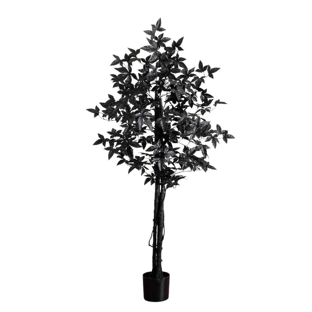 Maple Halloween Artificial Potted Tree - 5' - Unlit