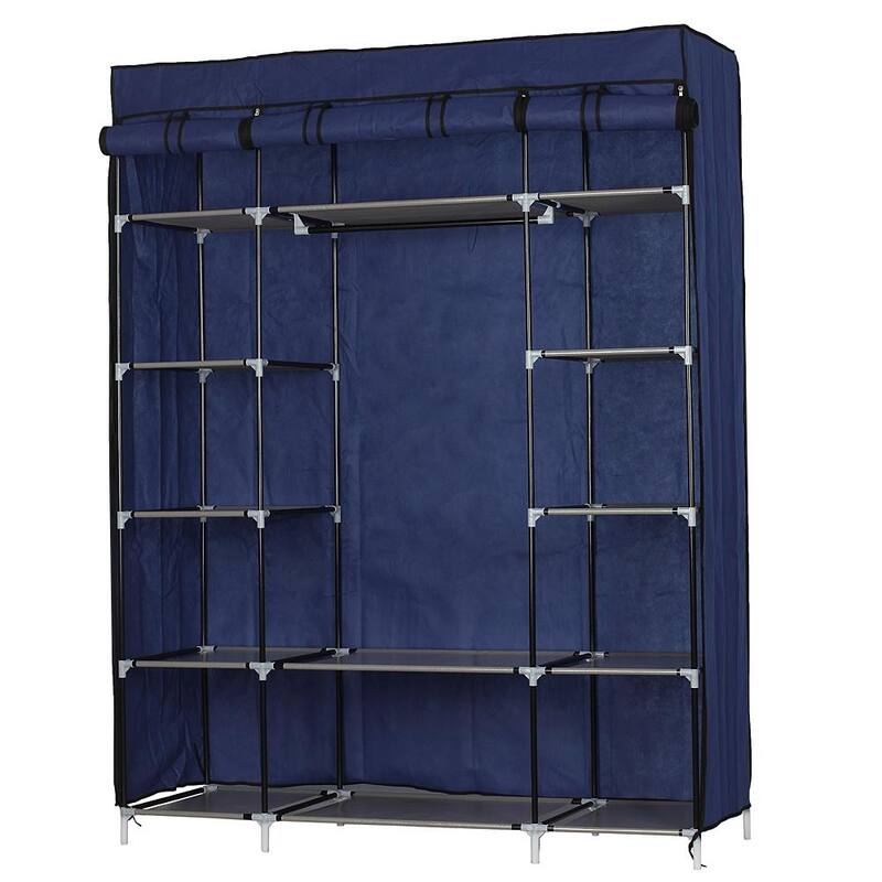 5-layer 12-compartment Non-woven Fabric Portable Wardrobe Closet