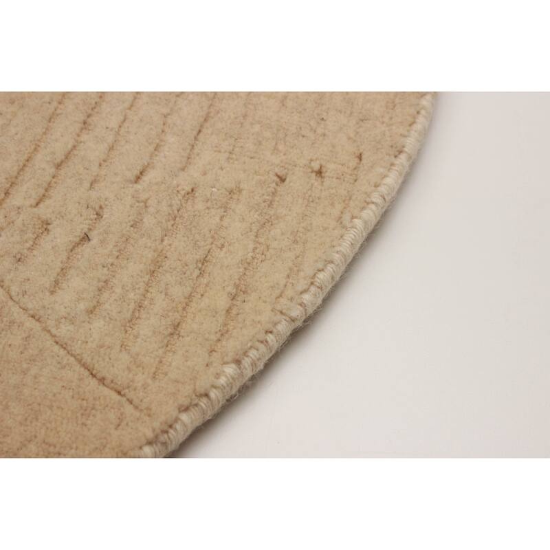 Kashkuli Gabbeh Beige Rug 4'0" x 4'0" - 4'0 x 4'0