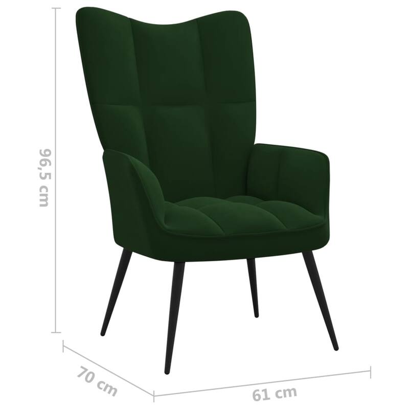 vidaXL Relaxing Chair multi colors Velvet