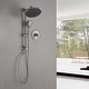 preview thumbnail 5 of 44, Modland 5-Spray Shower System - 10" Rainfall, Pressure Balance Valve, Matte Black/Gold/Nickel Valve included - Brushed Nickel