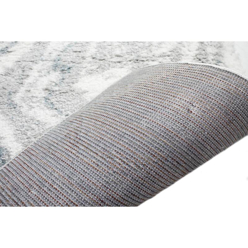 Bashian Foster Wh/Grey Contemporary Area Rug