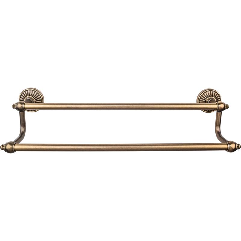 Top Knobs Tuscany Bath 24 Inch Double Towel Bar - German Bronze