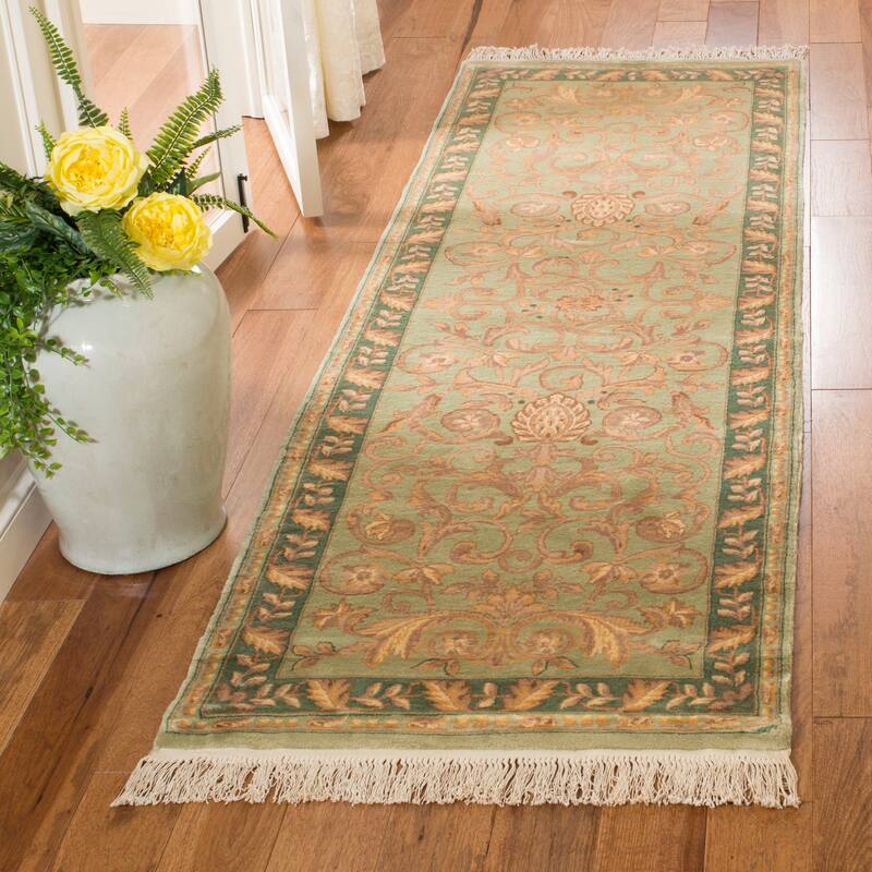 SAFAVIEH Handmade Versailles Serina Traditional Silk Rug - 2'6" x 8' Runner - Multi