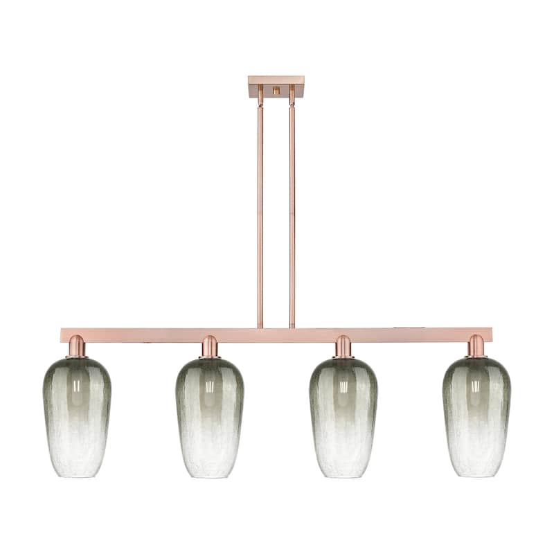 Innovations Lighting 716-4I-16-48 Brookhaven Flute Linear Brookhaven - Antique Copper / Slate