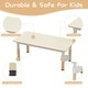 preview thumbnail 13 of 22, Kids Table and 6 Chair Set with Storage Box, Height Adjustable Toddler Table