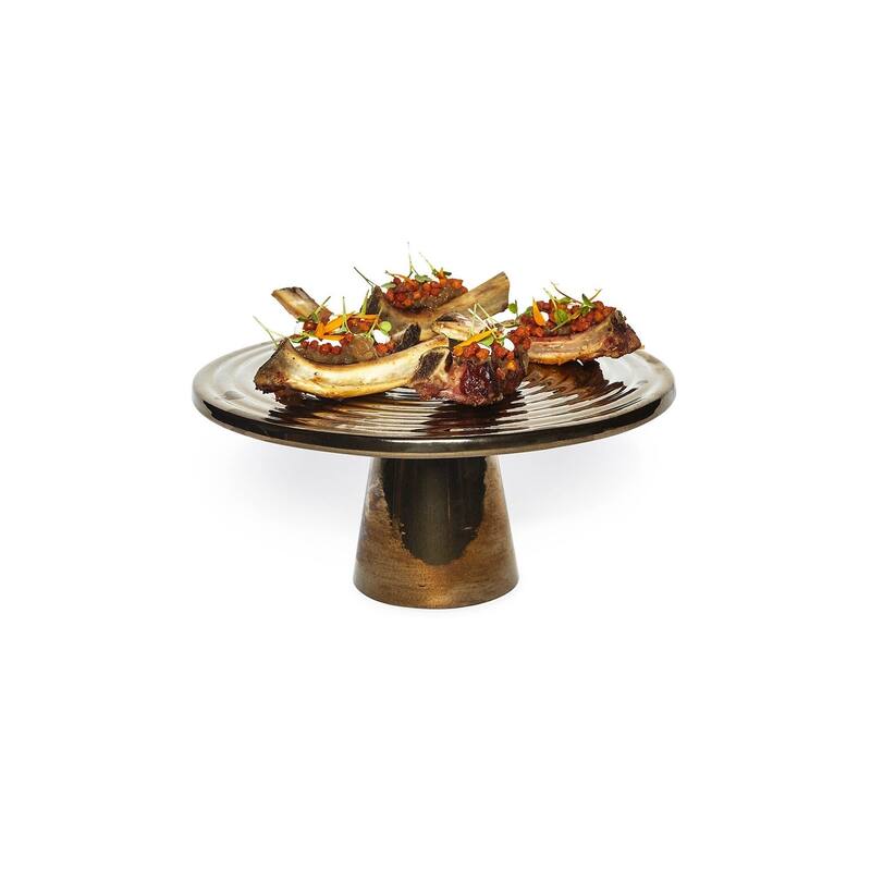 Food Stand Lg Black Matt Dia 12.6" - Black Matt
