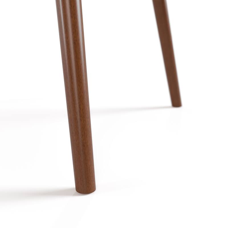 Furniture of America Beau II Mid-century Walnut 71-inch Wood Oval Dining Table