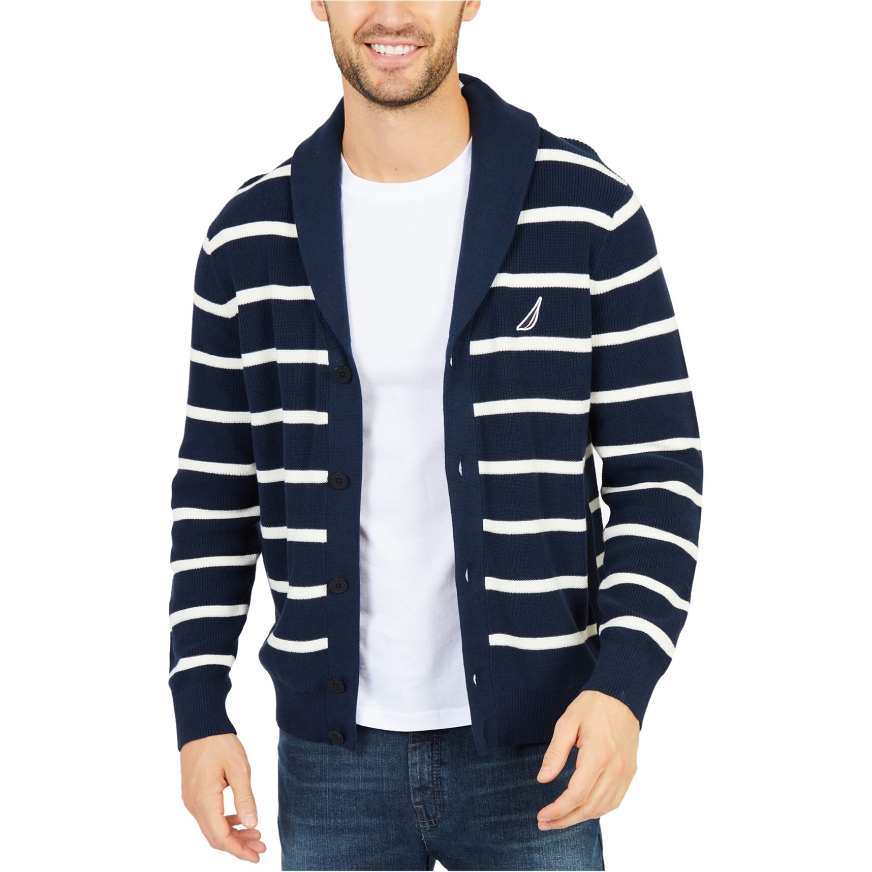 nautica men's cardigans