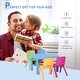 preview thumbnail 5 of 8, Qaba Kids Table and Chair Set 5 Piece Toddler Stackable Furniture, Multicolor - 30.25" x 21.75" x 19.25"