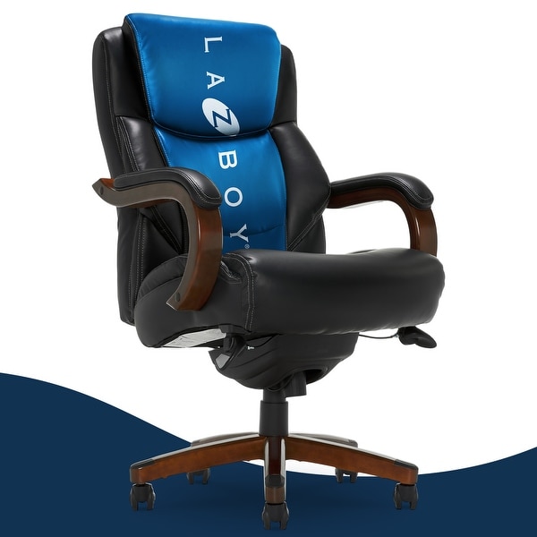 La-Z-Boy Delano Big & Tall Executive Office Chair, Mahogany Wood