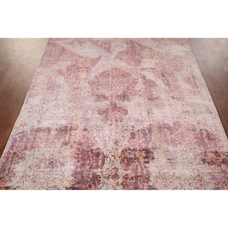 Abstract Modern Area Rug Hand-Knotted Wool Carpet - 4'10"x 7'8"