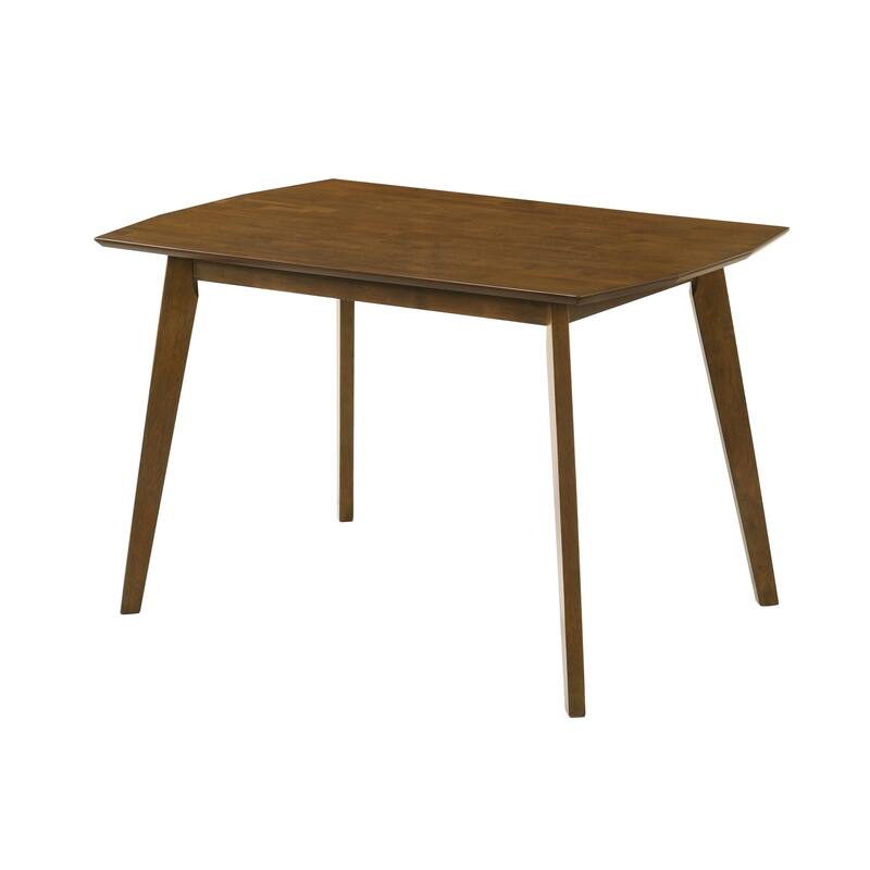 Amaris Modern Walnut Wood 47 in. Flared Base Dining Table - Seats 4