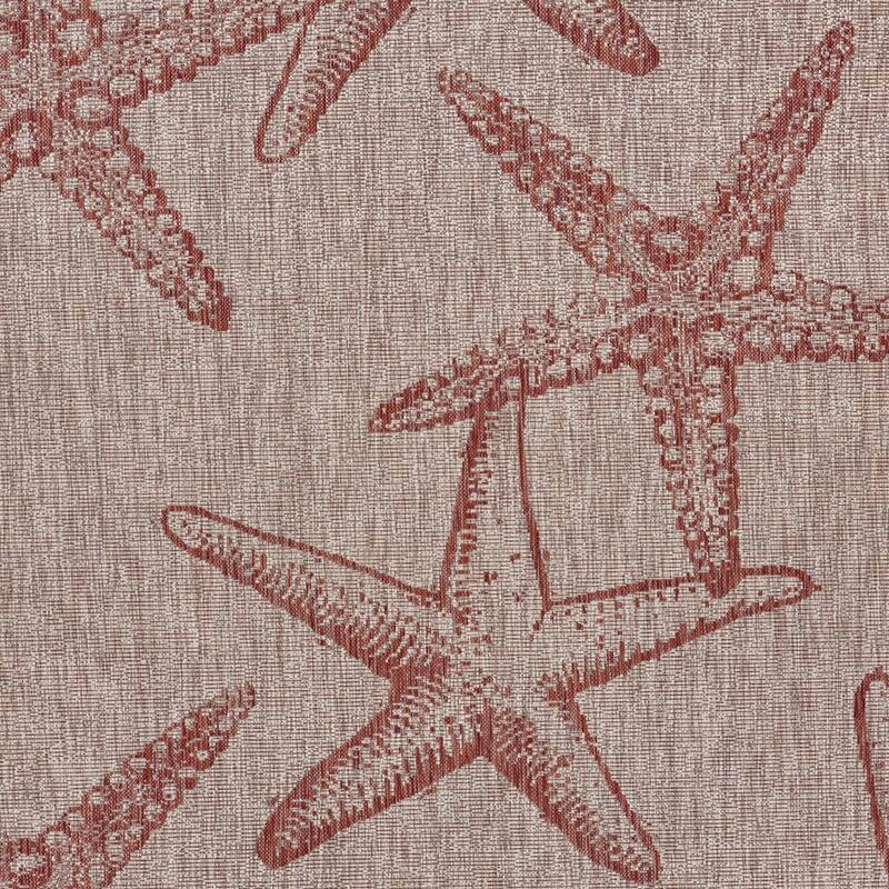 Sevita Callie Nautical Starfish Performance Indoor/Outdoor Area Rug