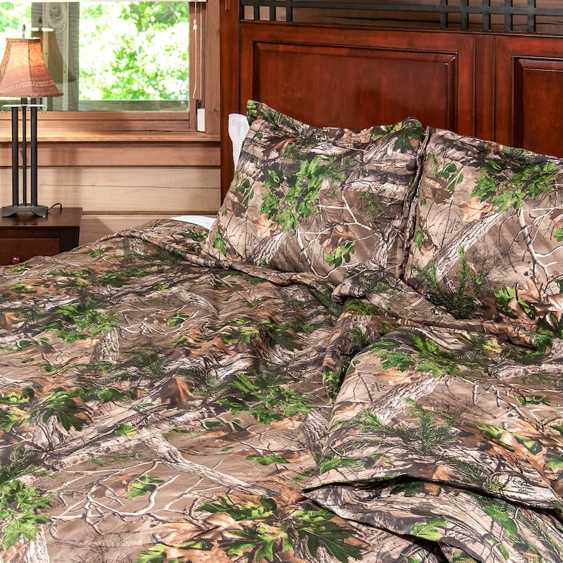 Realtree Extra Green Camo Comforter Set King - Multi - King