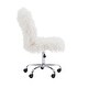 preview thumbnail 33 of 52, Clara Faux Fur Armless Office Chair