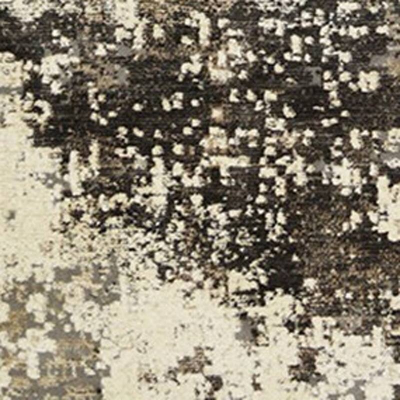 Cehup Distressed Abstract Modern Stain Resistant Woven with Fringe Area Rug By HomeRoots