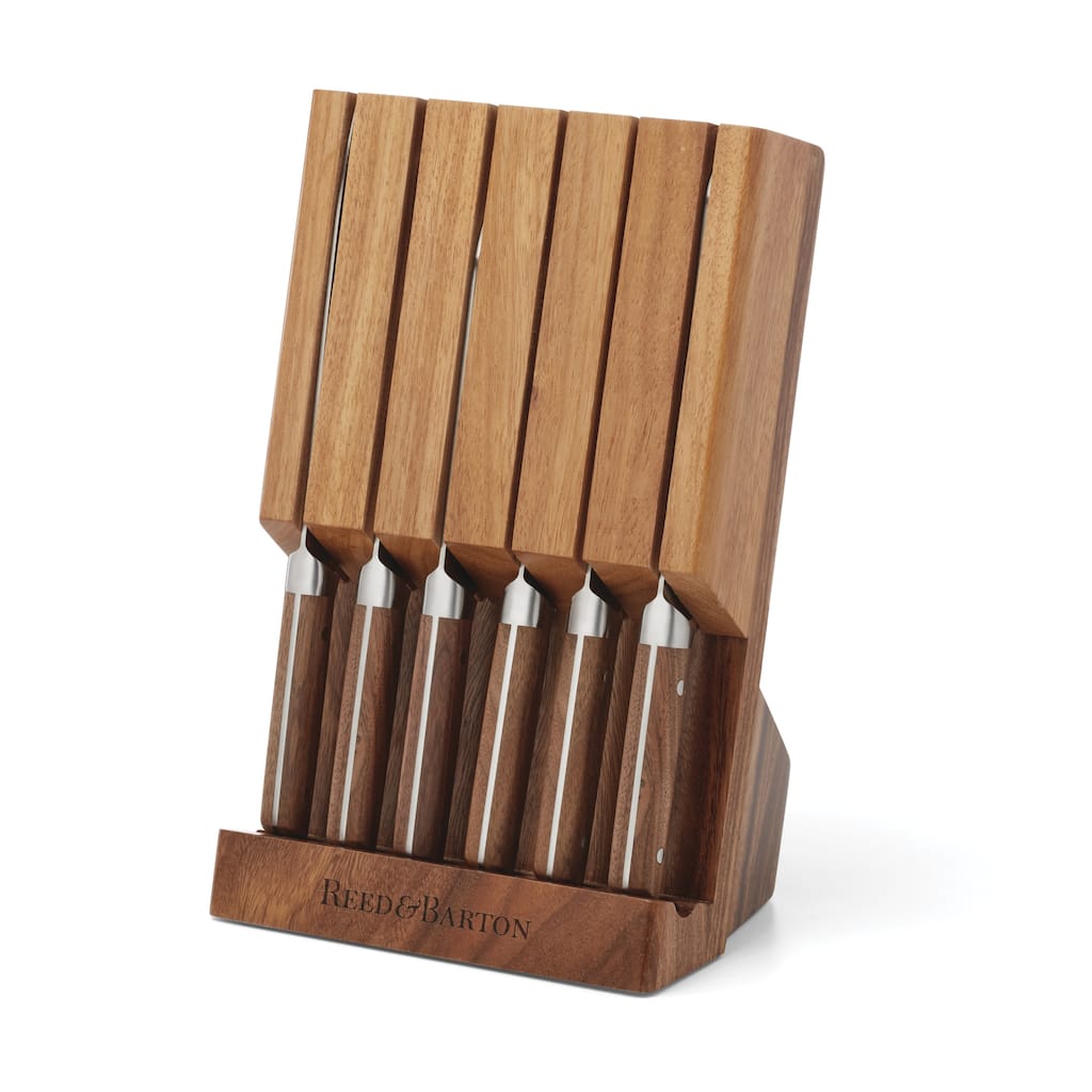 Reed And Barton Asher 7-Piece Cutlery Block Set - 7-Piece Block Set