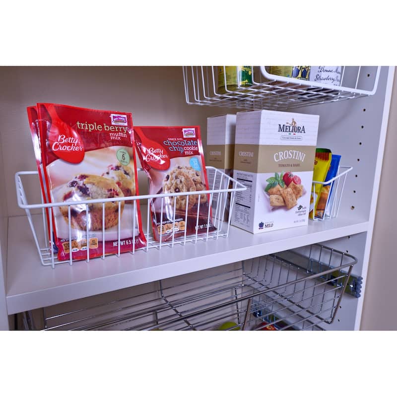 Organized Living White Simple Basket