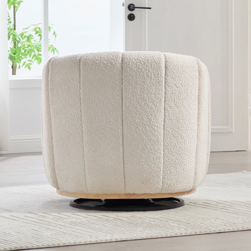 32.3" W Modern Swivel Accent Chair,Chenille Single Sofa Seating