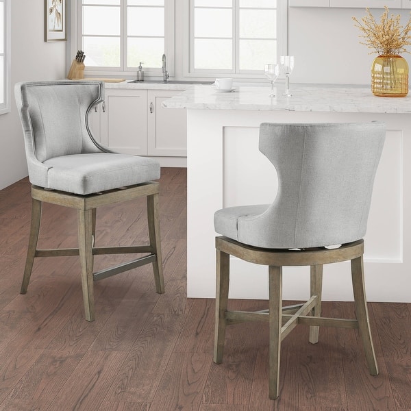 slide 2 of 47, Madison Park Carson Swivel Counter Stool