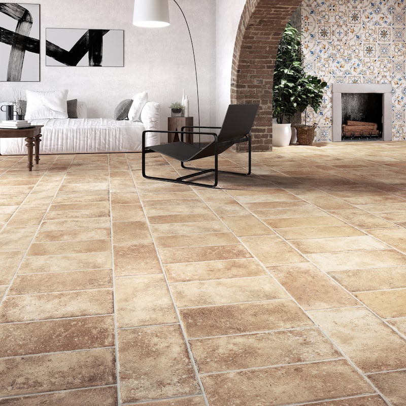 Merola Tile Toscana San Gimigniano 7-7/8" x 15-7/8" Porcelain Floor and Wall Tile - Case (13 Tiles)