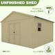 preview thumbnail 7 of 24, VEIKOUS Outdoor Wood Storage Shed with Lockable Door and Window - 8'x12'