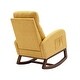 preview thumbnail 11 of 13, Modern Glider Chair, Recliner Armchair with Wood Legs and Side Pocket, Nursery Rocking Accent Chair with High Back