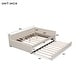 preview thumbnail 13 of 11, Full Daybed Frame with USB Charge and Trundle - Beige