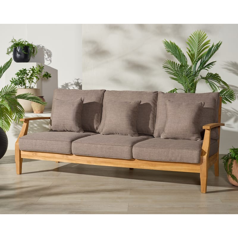SAFAVIEH Couture Martinique Wood Patio Sofa