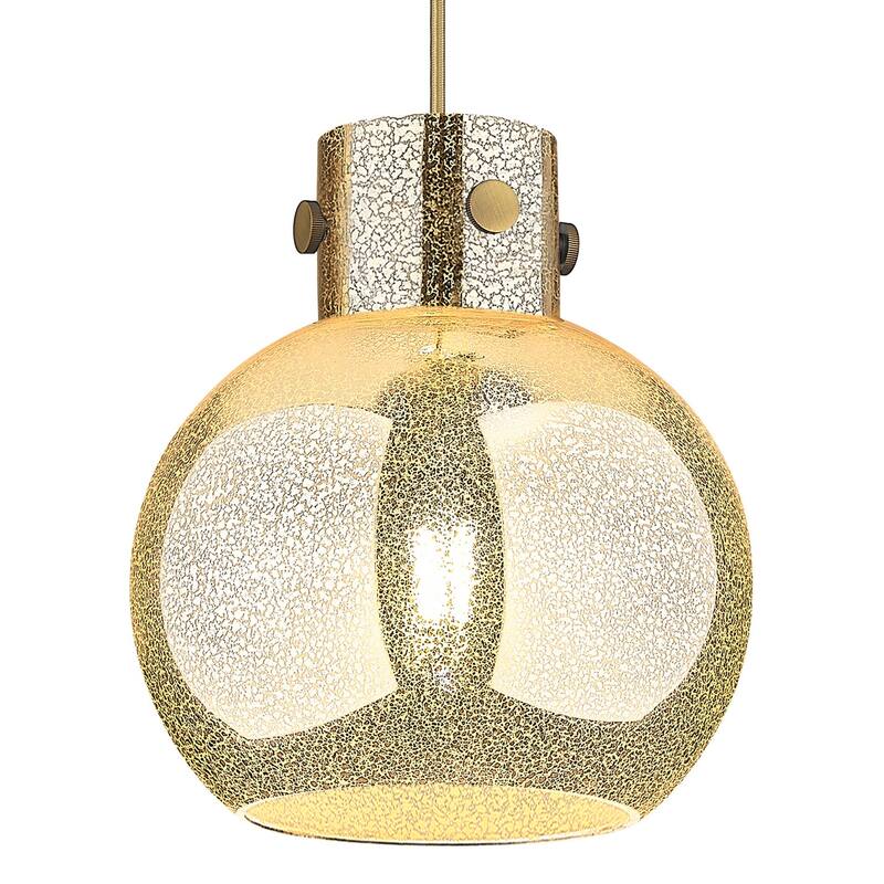 Innovations Lighting 410-1PM-G410-10ME Newton Sphere 10" Wide Cord - Brushed Brass