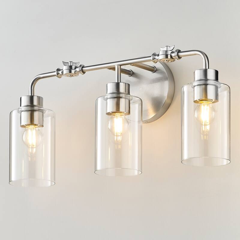 3-Light Vanity Light with Adjustable Pivot Joint - 21.5'' W × 6.1'' D × 9.8'' H