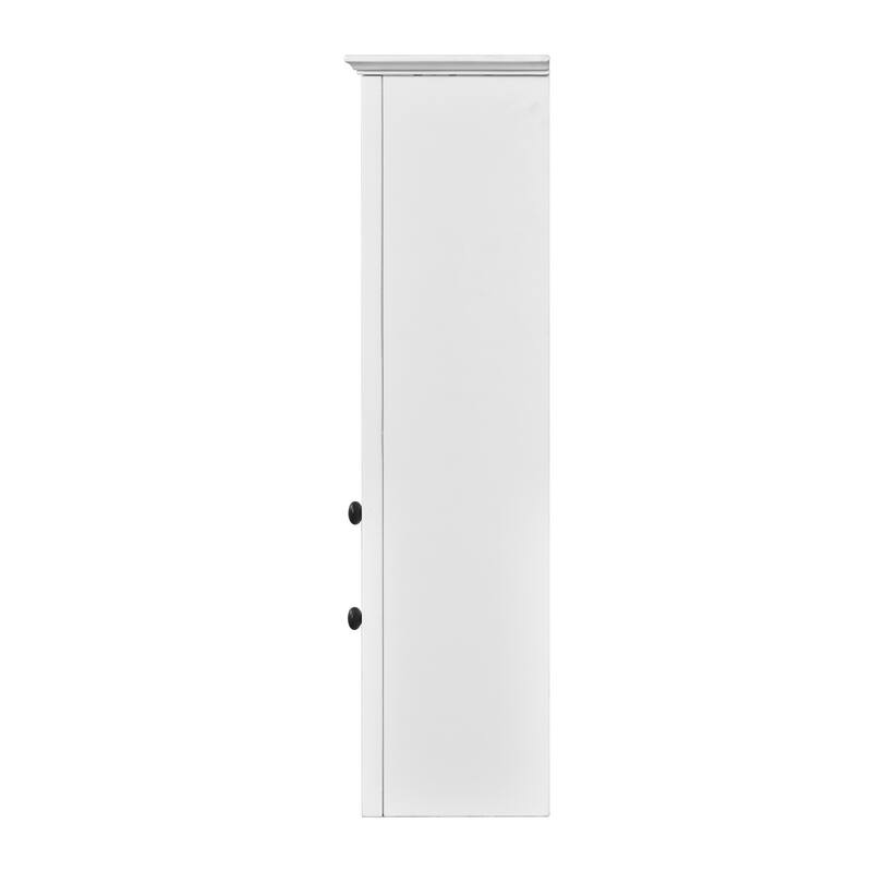 Wall Mounted Bathroom Storage Cabinet, Bathroom Wall Cabinet with Mirrored Door, Medicine Cabinet with 3 Adjustable Shelves