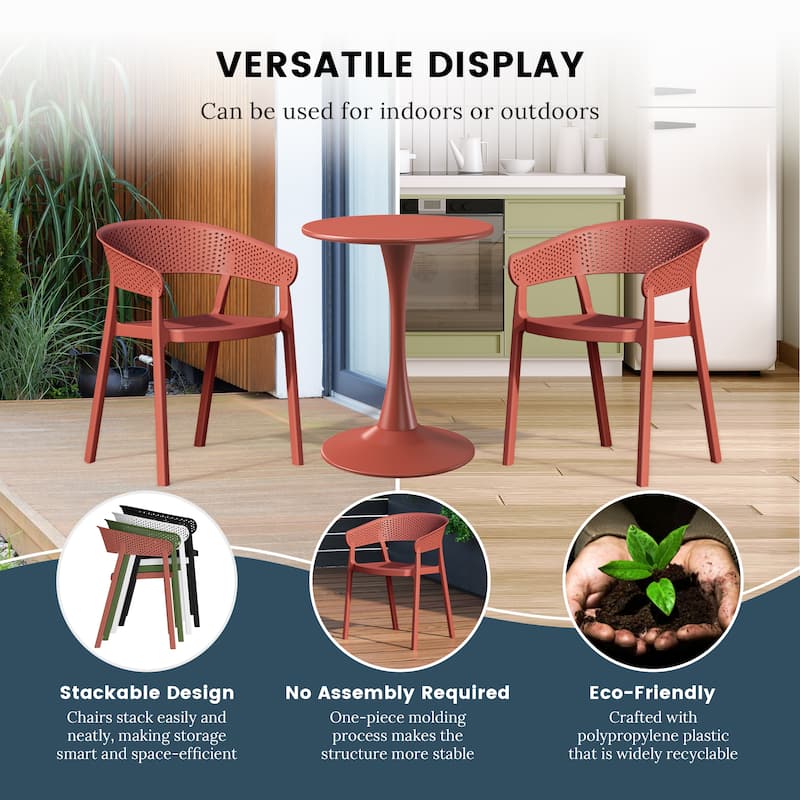 Frond and Form 2-Person Outdoor Round Dining Set