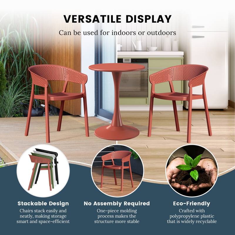 Frond and Form 4-Person Outdoor Round Dining Set